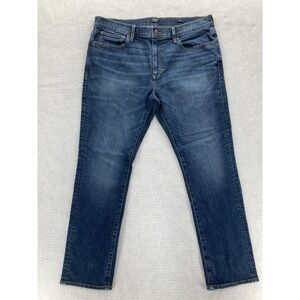 J Crew Flex Jeans Mens 36x30 Blue Slim Fit Denim Stretch Five Pocket Preppy City